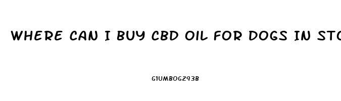 Where Can I Buy Cbd Oil For Dogs In Store