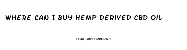 Where Can I Buy Hemp Derived Cbd Oil