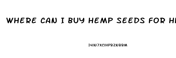 Where Can I Buy Hemp Seeds For High Cbd Oil Content