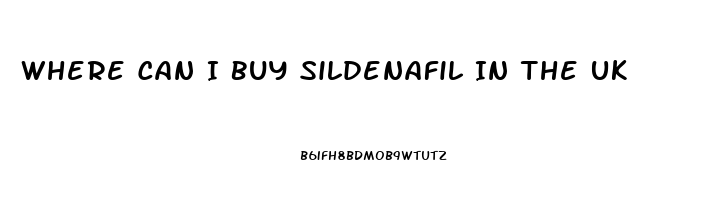 Where Can I Buy Sildenafil In The Uk