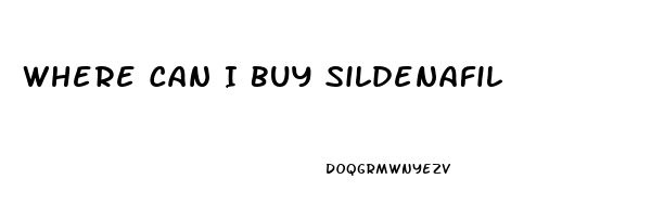 Where Can I Buy Sildenafil