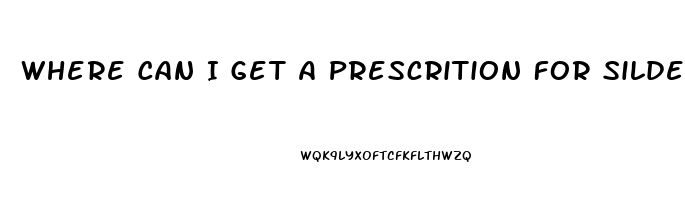 Where Can I Get A Prescrition For Sildenafil Citrate Online