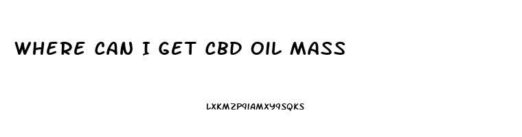 Where Can I Get Cbd Oil Mass