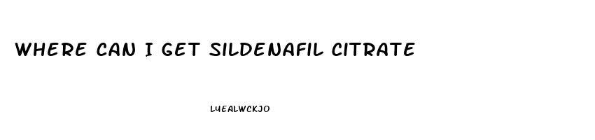 Where Can I Get Sildenafil Citrate