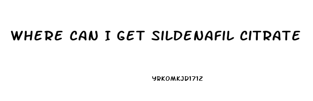 Where Can I Get Sildenafil Citrate