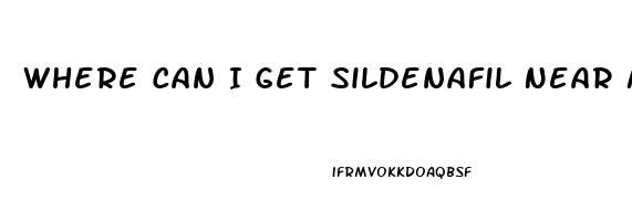 Where Can I Get Sildenafil Near Me