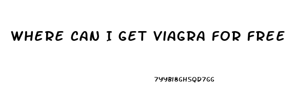 Where Can I Get Viagra For Free