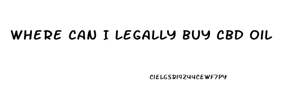 Where Can I Legally Buy Cbd Oil