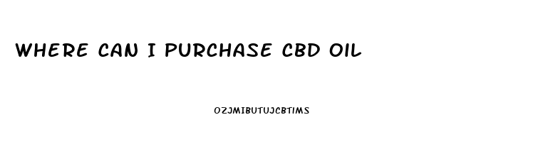 Where Can I Purchase Cbd Oil