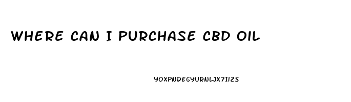 Where Can I Purchase Cbd Oil