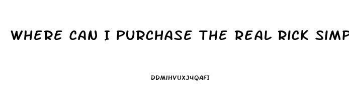 Where Can I Purchase The Real Rick Simpson Cbd Oil