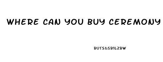 Where Can You Buy Ceremony Cbd Oil