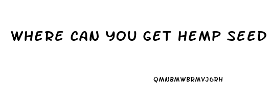 Where Can You Get Hemp Seed Oil With Cbd