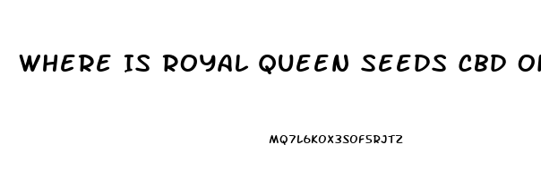 Where Is Royal Queen Seeds Cbd Oil Sold