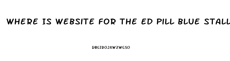 Where Is Website For The Ed Pill Blue Stallion