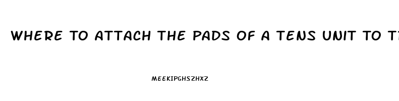 Where To Attach The Pads Of A Tens Unit To Treat Impotence