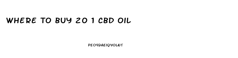 Where To Buy 20 1 Cbd Oil