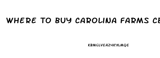 Where To Buy Carolina Farms Cbd Oil