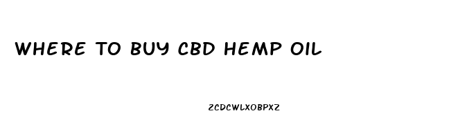 Where To Buy Cbd Hemp Oil