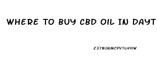 Where To Buy Cbd Oil In Dayton Oh