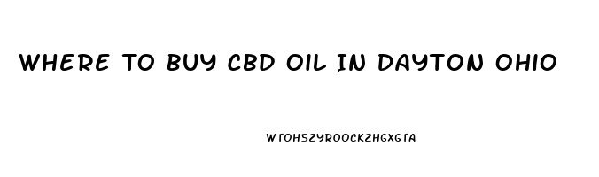 Where To Buy Cbd Oil In Dayton Ohio