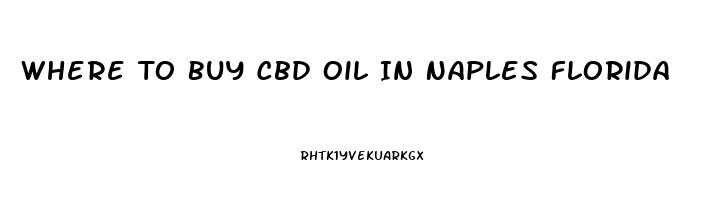 Where To Buy Cbd Oil In Naples Florida