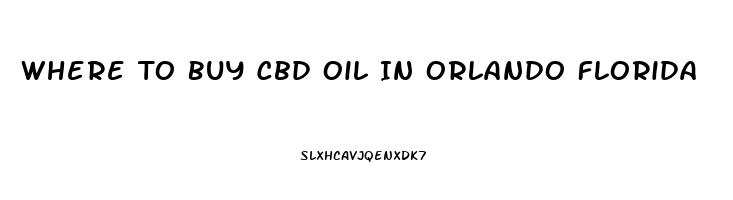 Where To Buy Cbd Oil In Orlando Florida