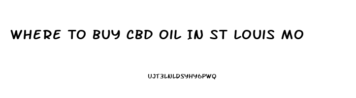 Where To Buy Cbd Oil In St Louis Mo