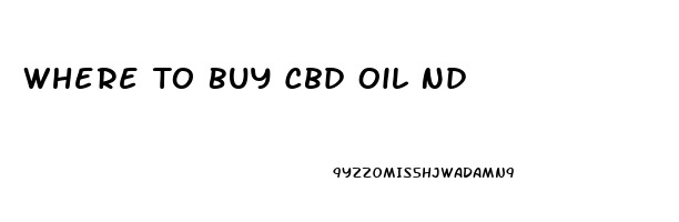 Where To Buy Cbd Oil Nd