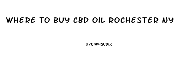 Where To Buy Cbd Oil Rochester Ny