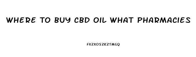 Where To Buy Cbd Oil What Pharmacies