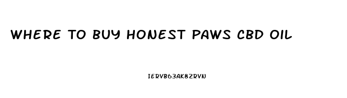 Where To Buy Honest Paws Cbd Oil