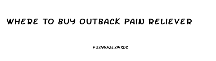 Where To Buy Outback Pain Reliever