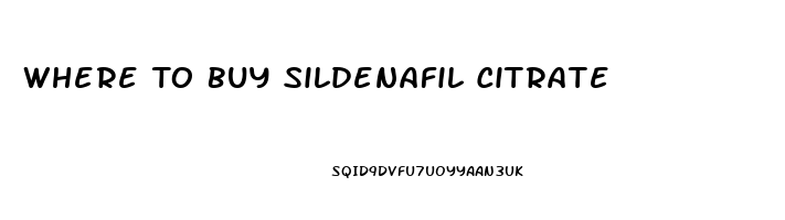 Where To Buy Sildenafil Citrate