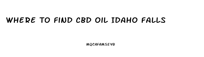 Where To Find Cbd Oil Idaho Falls