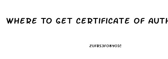 Where To Get Certificate Of Authenticity For Cbd Oil