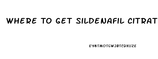 Where To Get Sildenafil Citrate