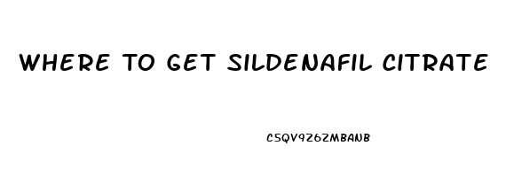 Where To Get Sildenafil Citrate