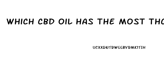 Which Cbd Oil Has The Most Thc