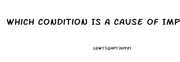 Which Condition Is A Cause Of Impotence In Men