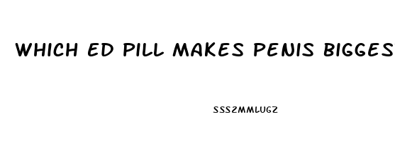 Which Ed Pill Makes Penis Biggest