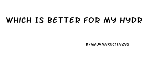 Which Is Better For My Hydrocodone Or Cbd Oil