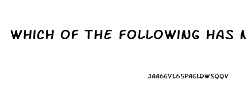 Which Of The Following Has Not Been Shown To Cause Sexual Dysfunction