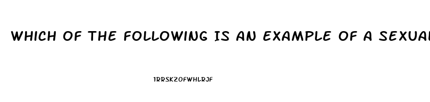Which Of The Following Is An Example Of A Sexual Dysfunction