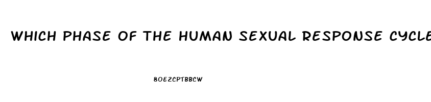 Which Phase Of The Human Sexual Response Cycle Is Not Affected By A Sexual Dysfunction