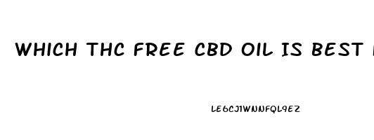 Which Thc Free Cbd Oil Is Best For Pain