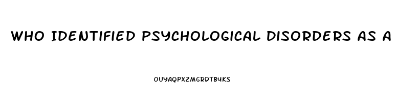 Who Identified Psychological Disorders As A Harmful Dysfunction