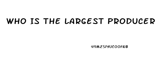 Who Is The Largest Producer Of Hemp Cbd Oil