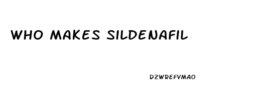 Who Makes Sildenafil
