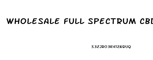 Wholesale Full Spectrum Cbd Oil Price